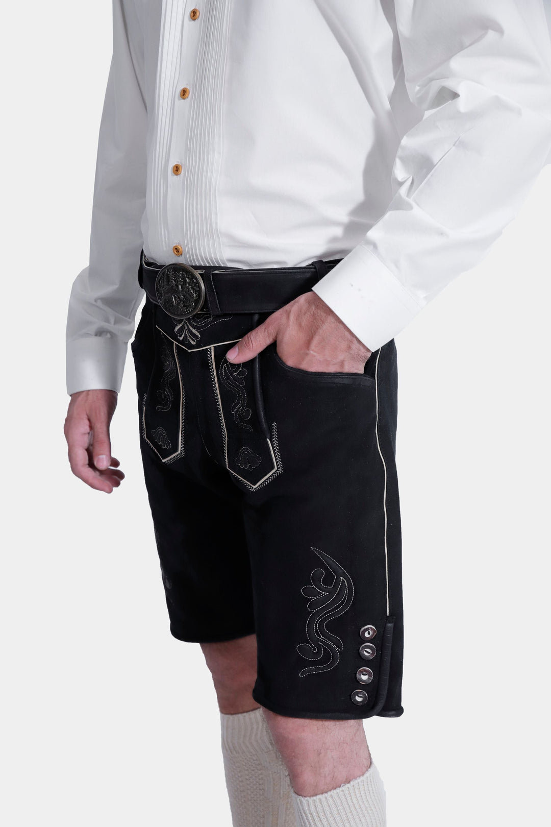 Christoph Waltz Black Lederhosen