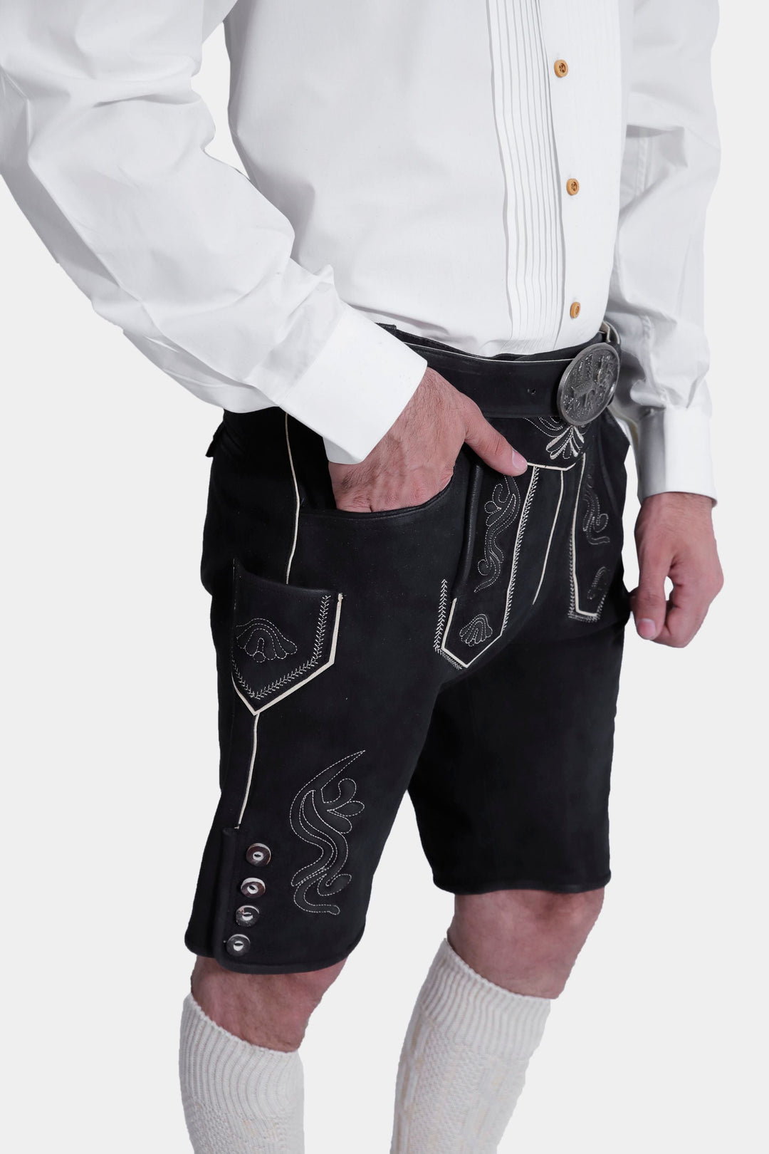 Christoph Waltz Black Lederhosen