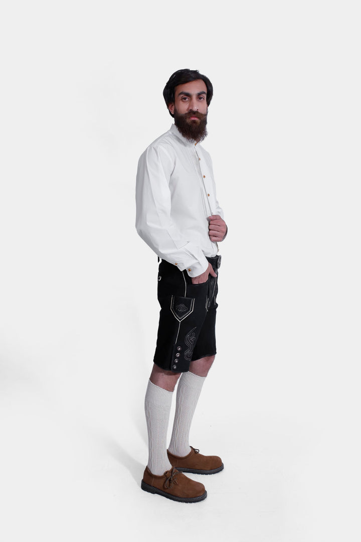 Christoph Waltz Black Lederhosen