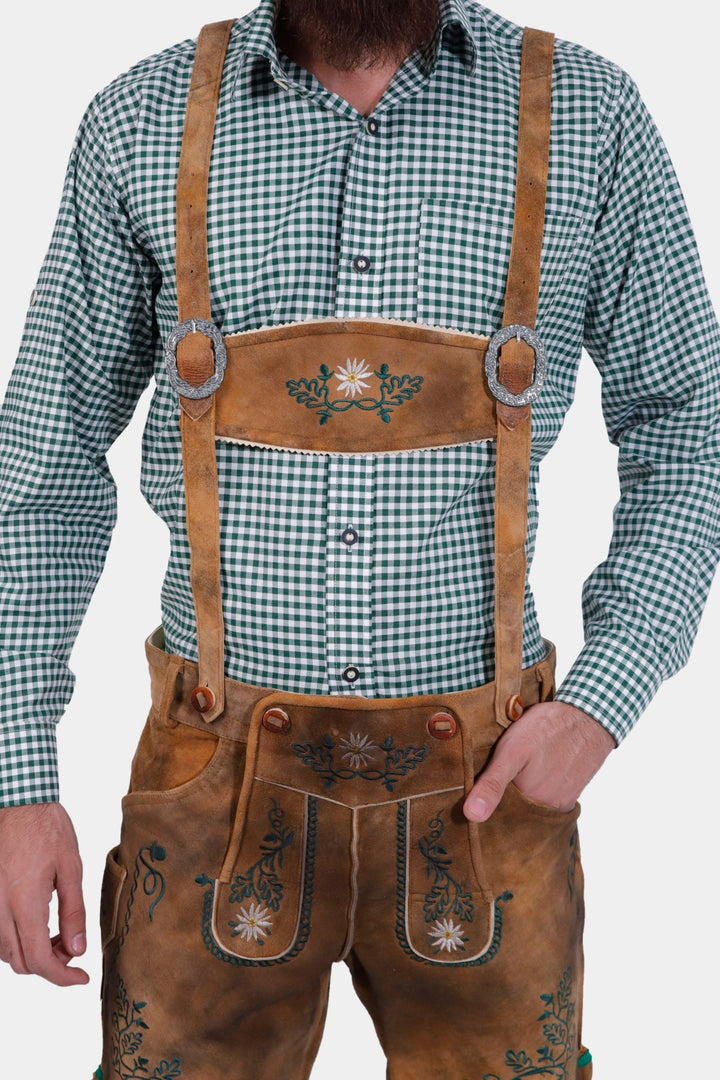 Brown Edelweiss Suspender