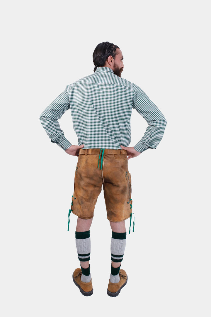 Brown Edelweiss Lederhosen