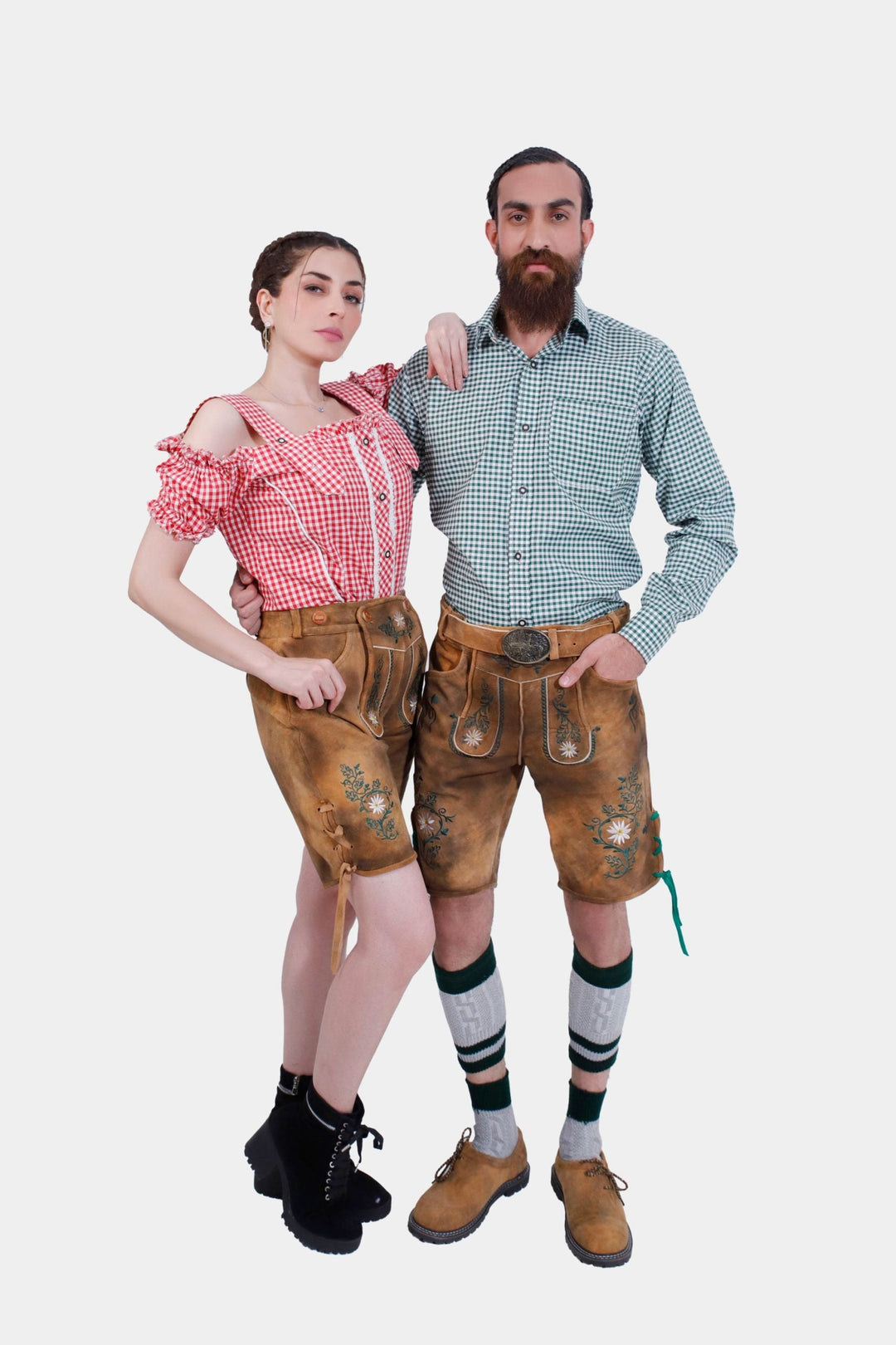 Brown Edelweiss Lederhosen