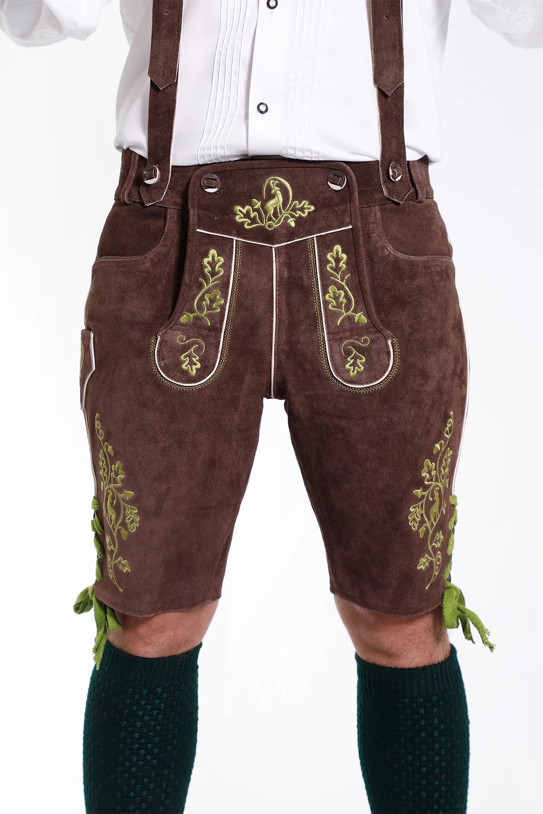 Classic Walnut Brown Lederhosen Attire