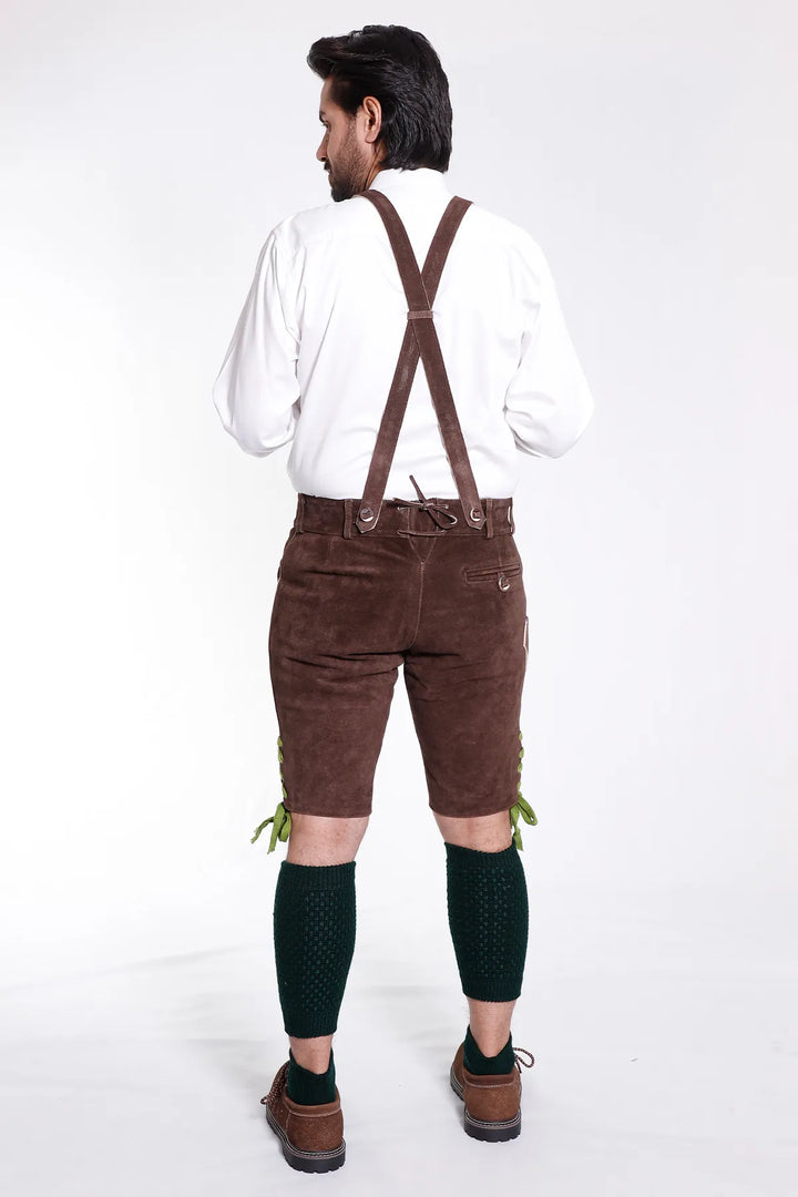 Classic Walnut Brown Lederhosen Attire
