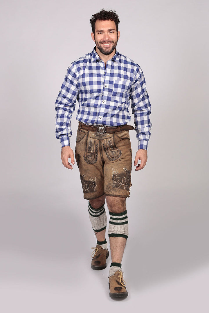 Shirt diamond Checkered Admiral Blue