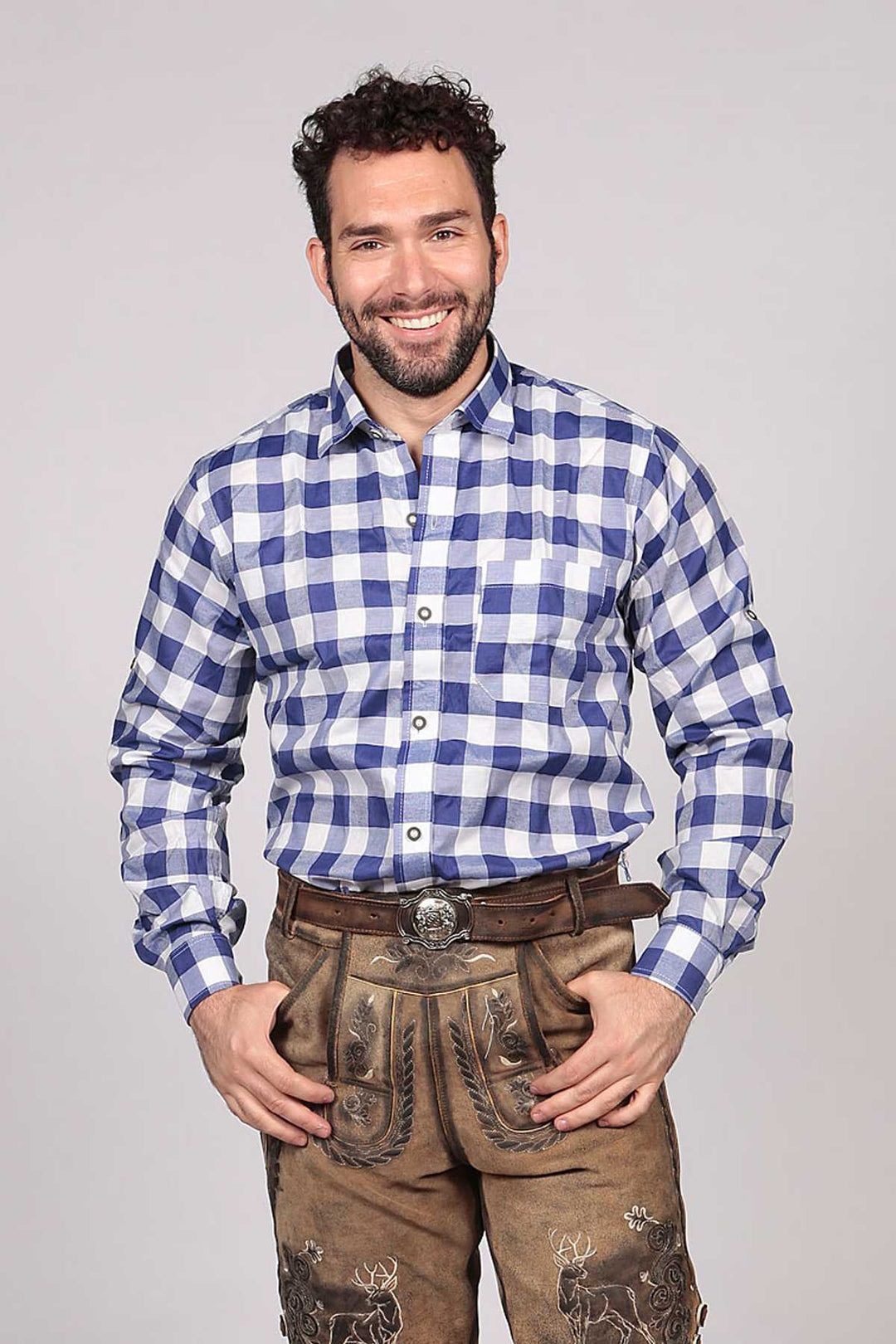 Shirt diamond Checkered Admiral Blue