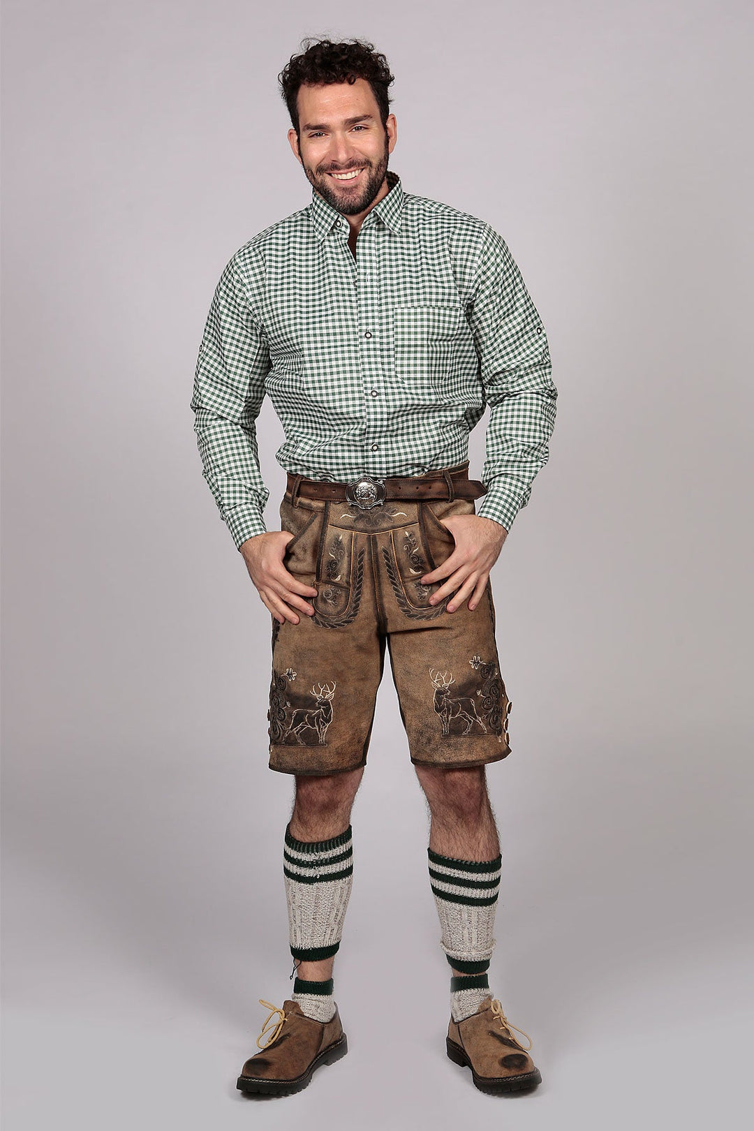 Bavarian Slim Shirt Pine Green