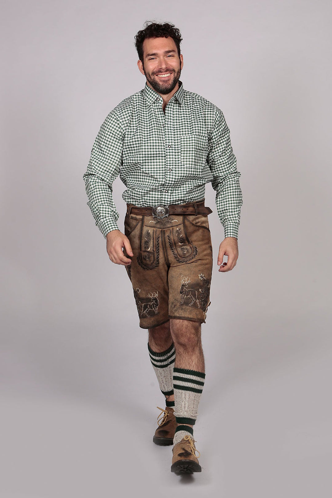 Bavarian Slim Shirt Pine Green