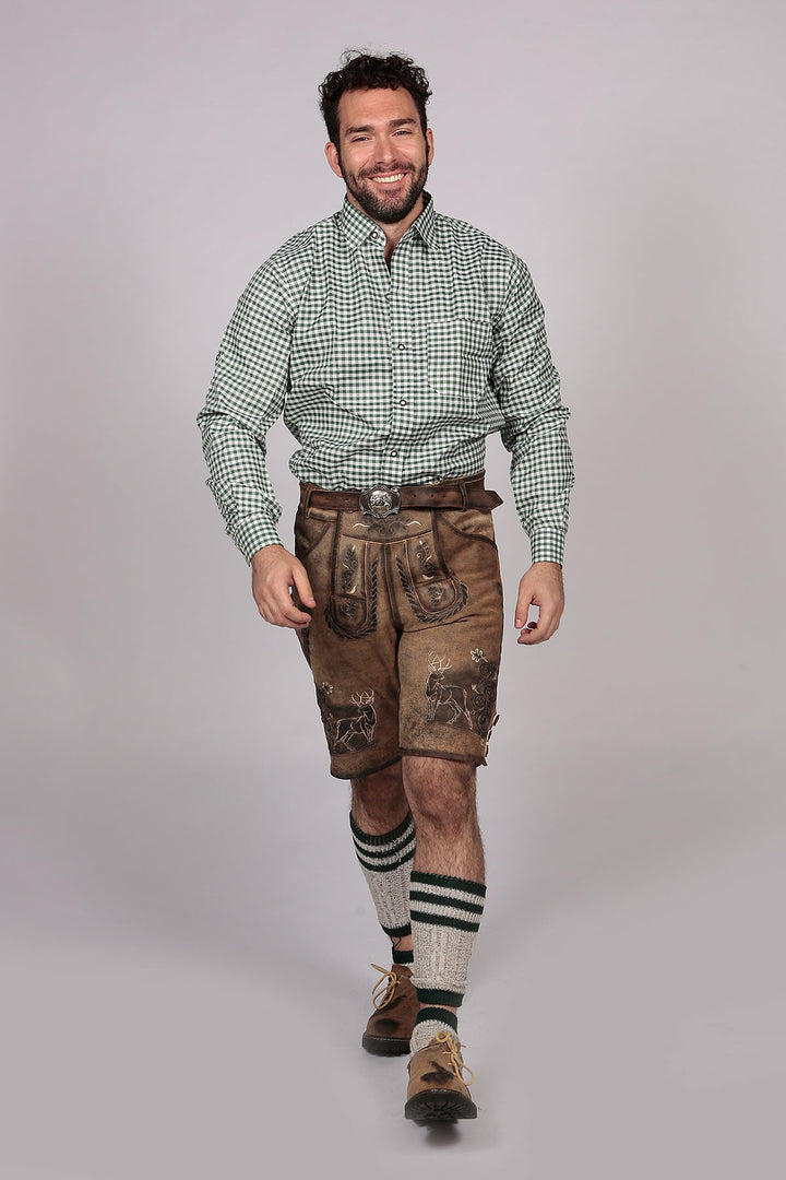 Bavarian Slim Shirt Pine Green